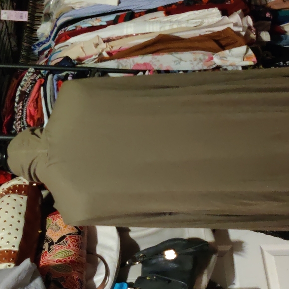 Free People NWOT camo green turtleneck cut out tunic - Picture 7 of 9